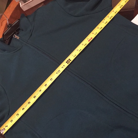 🌿Laura Scott Hunter Green Sweat Jacket - Picture 7 of 9